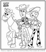 Toy Coloring Story Woody Jessie Bullseye Pages Clipart Artworks Jessy Color Printable Library Print Popular Getcolorings Getdrawings Coloringhome sketch template