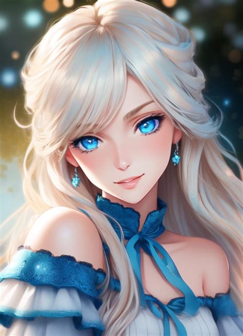 Aurora Beautiful Blonde Anime Lady Ai Generated Artwork Nightcafe