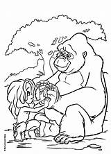 Tarzan Coloring Pages Kala Disney Coloriage Kids Printable Drawings Color Gif Print Book Sad Adult Tattoo Quilt Choose Board 1635 sketch template