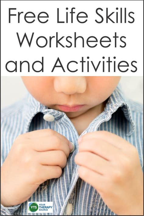 life skills worksheets forms  activities   therapy source