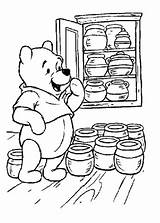 Coloring Winnie Pooh Honey Pages Book Info Printable Da Disney Miel Coloriage Colorear Para Dibujos Colorare Di Disegni Categories Pots sketch template