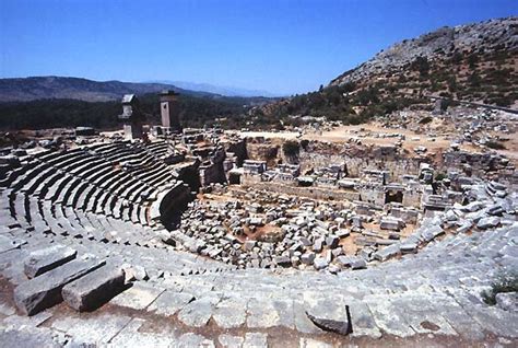 xanthos xanto turkey theatres amphitheatres stadiums