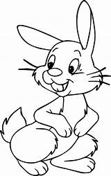 Cartoon Coloring Bunny Baby Cute Wecoloringpage sketch template