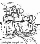 Castles Fortified Trending sketch template