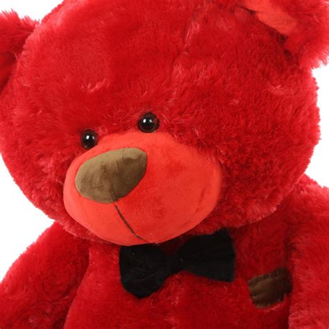 big red teddy bear  luv   love  red pinterest