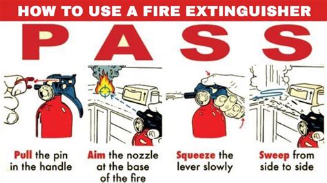 fire extinguisher pass method  hindi pass rule hse study guide youtube