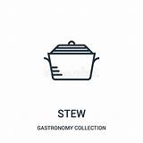 Stew Vector Icon Collection Illustrations Illustration Dreamstime Vectors Gastronomy Thin Line sketch template