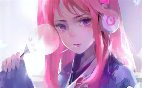 Pink Anime Girl Wallpapers Wallpaper Cave