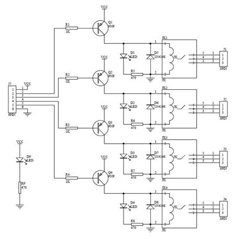 schematic diagram   relay