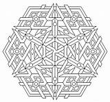 Mandala Shape sketch template