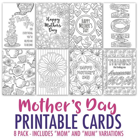 mothers day card templates