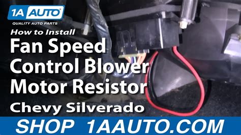 install fan speed control blower motor resistor chevy silverado gmc sierra   aauto