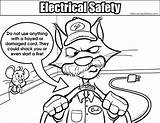 Safety Resolution Electrical Coloring Colouring Pages Medium Elementary High sketch template