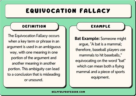 equivocation fallacy examples