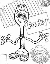 Forky Colorir Desenhos Spork Colorironline Gabby sketch template