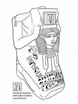 Hatshepsut Hathor Queen Drawing Getdrawings Senenmut Statues sketch template
