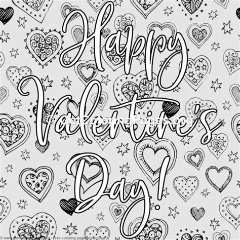 valentines lettering happy valentines day coloring pages valentines