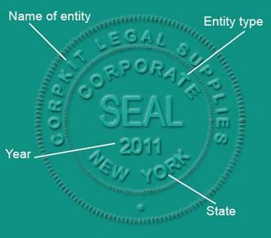 corporate seals notary seals company seal
