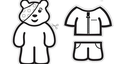 pudsey bear colouring pages coloring pages pinterest bears