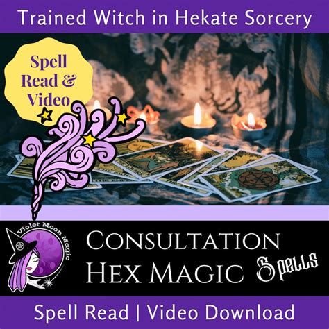 consultation  hex magic spell work custom hex magic etsy