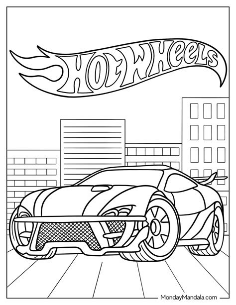 hot wheels coloring pages   printables