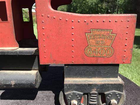 antique keystone 6400 ride on train engine locomotive