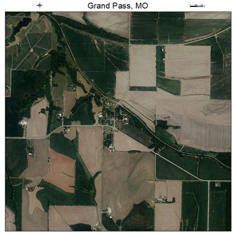 aerial photography map  grand pass mo missouri