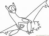 Latios Pokemon Coloringpages101 Latias Pokémon sketch template