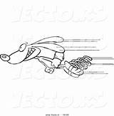 Fast Clipart Cartoon Coloring Rabbit Drawing Speed Shooting Springs Outlined Past Clipground Vector Cliparts sketch template