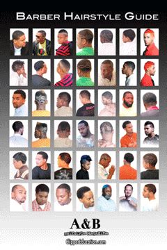 barbershop hairstyle guide google search hair guide photo wall