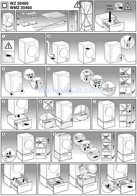 bosch wtmcus nexxt  series electric dryer installation instructions
