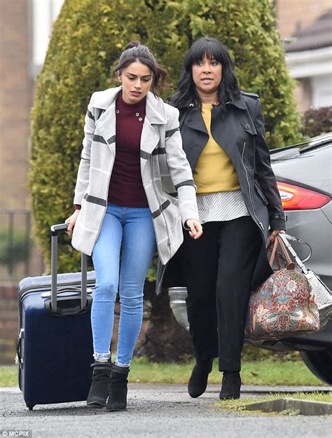 corrie spoiler cast spotted filming scenes to save rana daily mail online