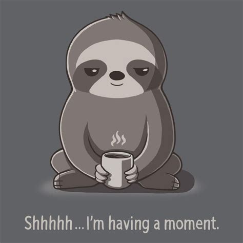 slow morning t shirt mens s cute sloth cute drawings sloth