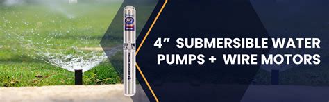 submersible pumps stainless steel    wire motor pump stop