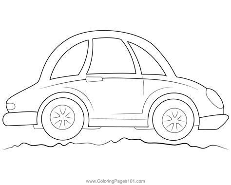 cartoon car coloring page  kids  cars printable coloring pages