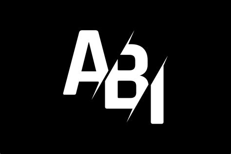 monogram abi logo design grafico por greenlines studios creative fabrica
