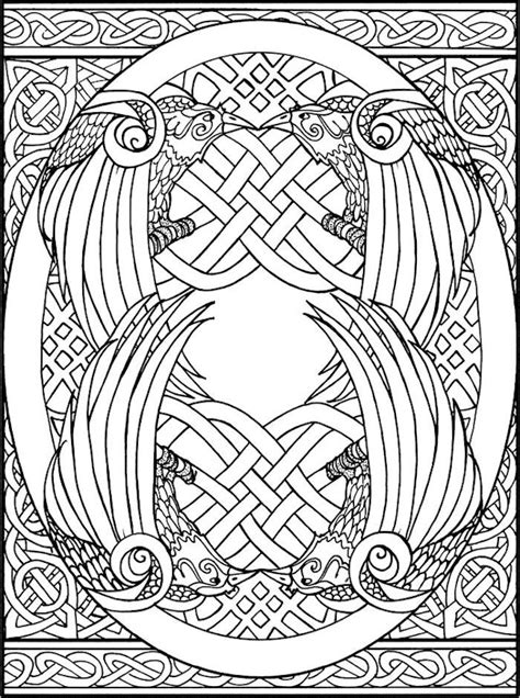 celtic coloring pages  adults images  pinterest celtic