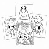 Coloring Monster Pages Kids Cute Printables Monsters Silly Printable Color Grab Easily Sheets Pdf Print sketch template