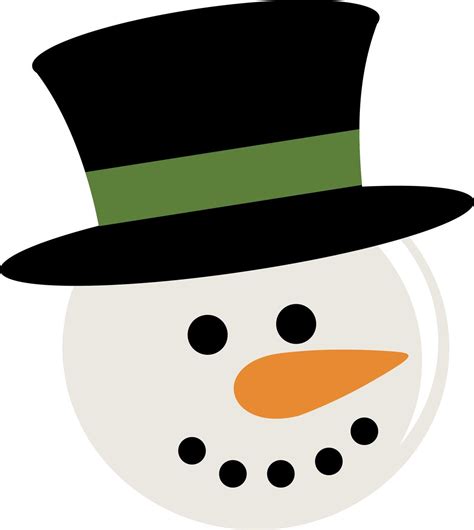 printable printable snowman face template