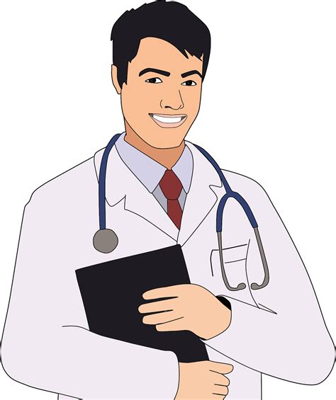 doctor man cartoon royalty  vector graphic pixabay