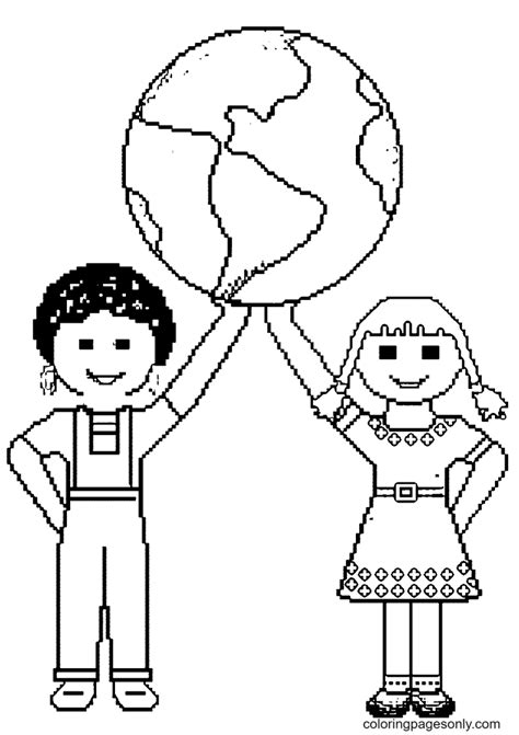 small world coloring page  printable coloring pages