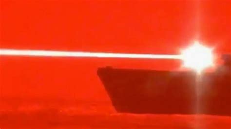 video footage    navy ship    drone   laser weapon