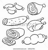 Alimentos Saludables Carnes Ham Thumb1 Jamon Sausage Plato sketch template