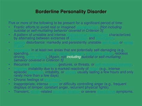 Ppt Dialectical Behaviour Therapy And Borderline Personality Disorder