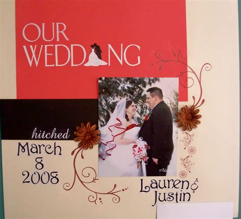 wedding album cover page