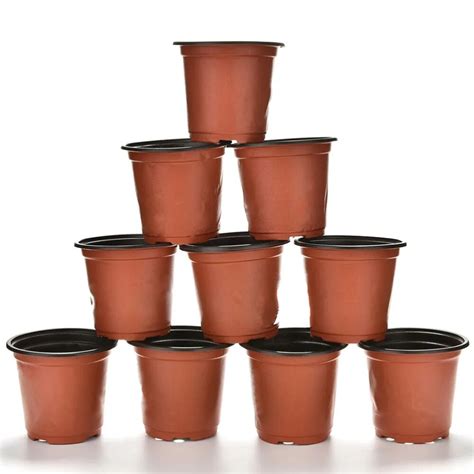 pcsset small flower pot plastic  flower potnursery pots
