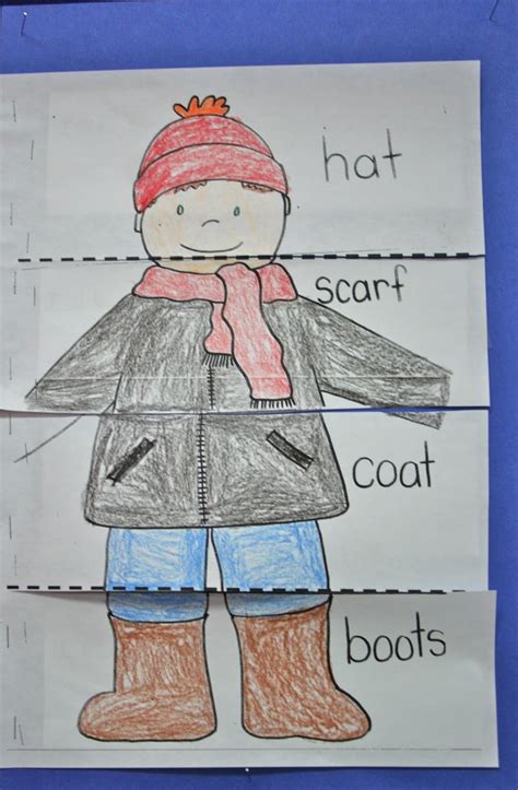 winter clothes worksheets  preschoolers worksheets