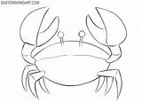 Crab Easydrawingart Coloringpagez sketch template