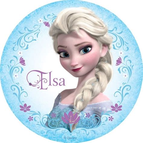 disney frozen elsa  edible icing cake image kids themed party supplies character