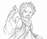 Fairy Tail Coloring Pages Natsu Fight Printable Getcolorings sketch template